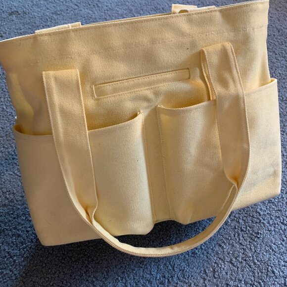 DAGNE DOVER VIDA ORGANIC COTTON TOTE IN POLLEN - SIZE SMALL - Picture 1 of 11